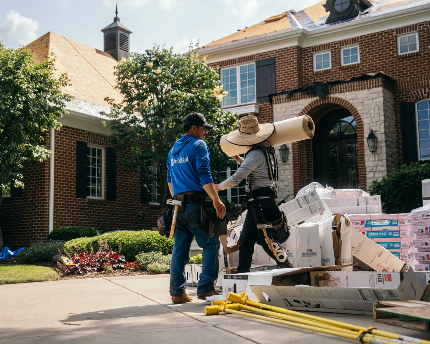 Storm damage documented on a Shelbyville home